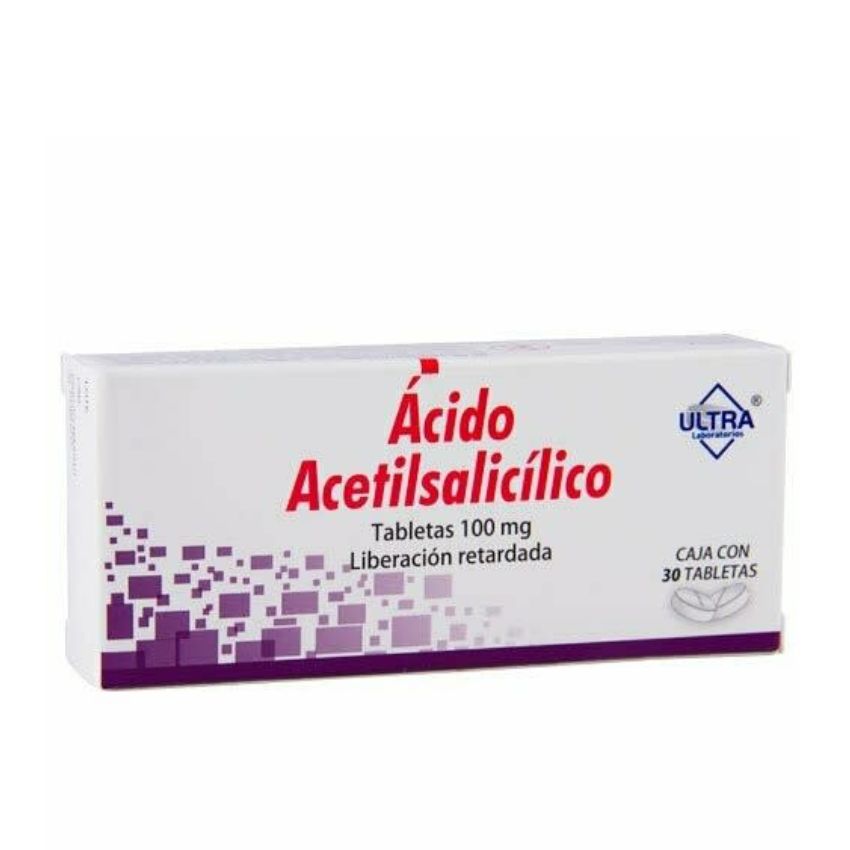 ACIDO ACETILSALICILICO TAB. L.P. 100 MG. CAJA C/30