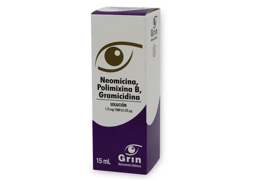 NEOMICINA, POLIMIXINA B, GRAMICIDINA SOL OFTAL. FCO C15 ML