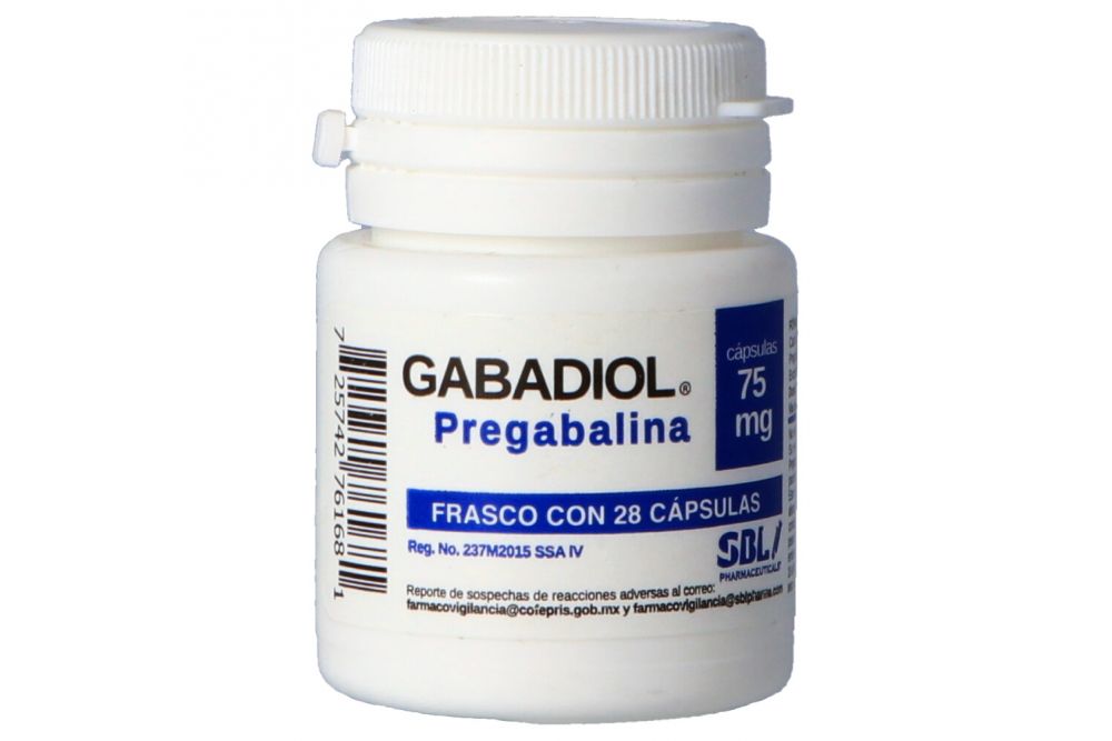 GABADIOL 75MG CAP C28