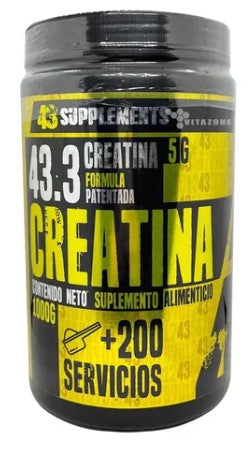 43 SUPPLEMENTS CREATINA 1KG /200 SERV