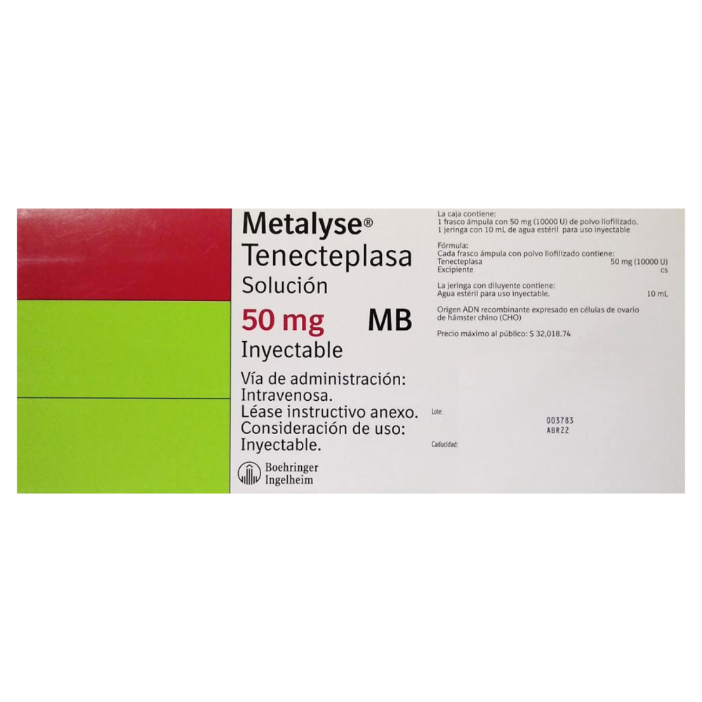 METALYSE 50 MG SOL INY