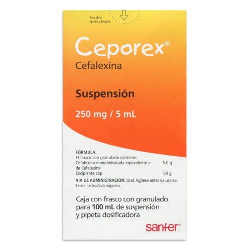 CEPOREX 250 MG 100 ML SUSP