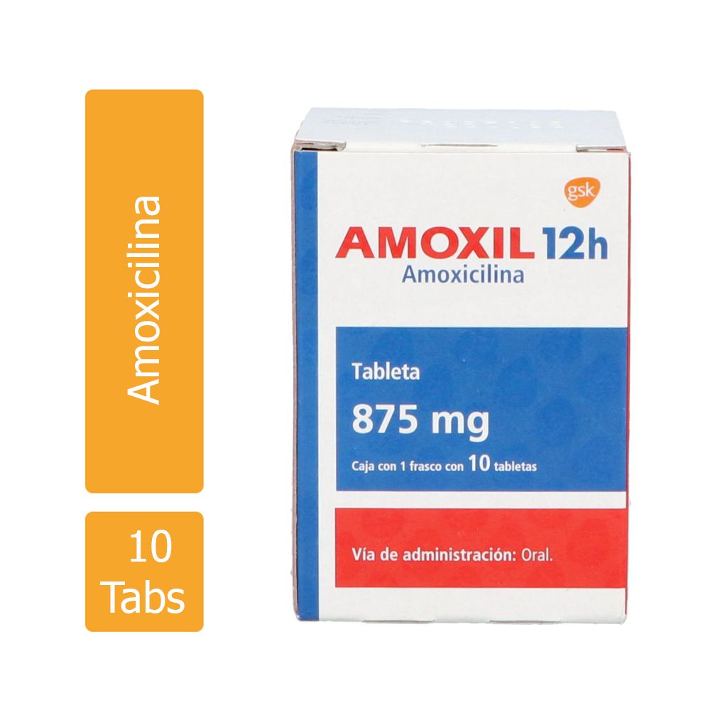 AMOXIL 12H 875 MG 10 TAB