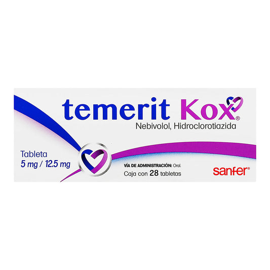 TEMERIT KOX 5 MG/12.5MG  28 TAB