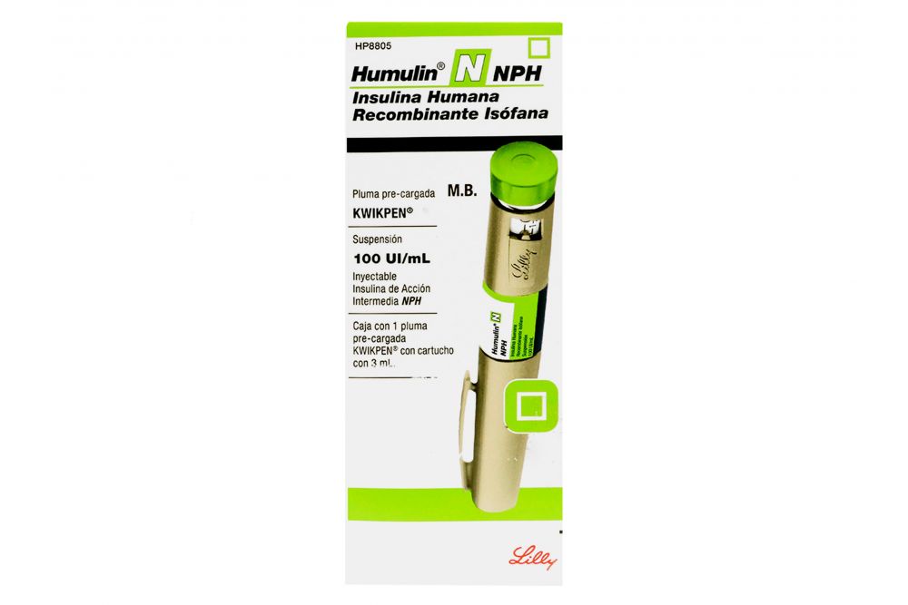 HUMULIN N KWIKPEN 100UI PREC 1X3 ML