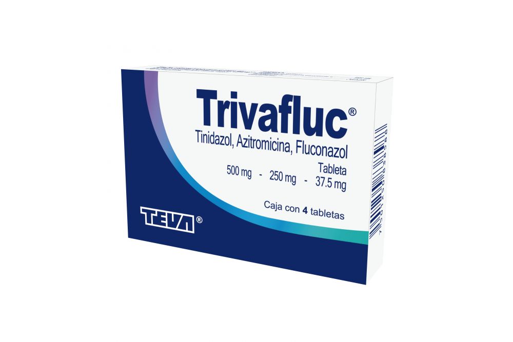 TRIVAFLUC 250/37.5/ 500MG 4 TAB