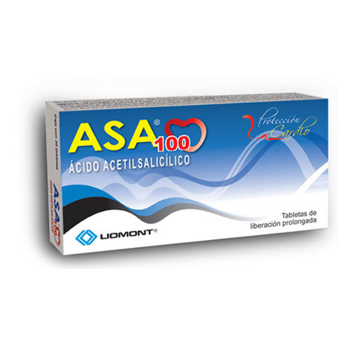 ASA 100MG 30 TAB