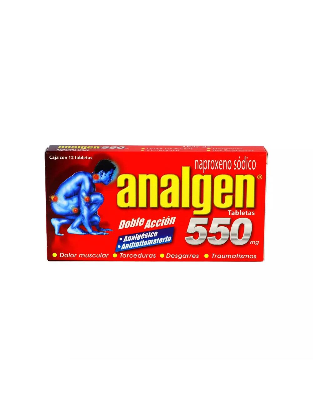 ANALGEN 550 MG 12 TAB