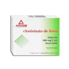 CLONIXINATO DE LISINA INY. 100 MG. CAJA C/5 AMP. C/2 ML.