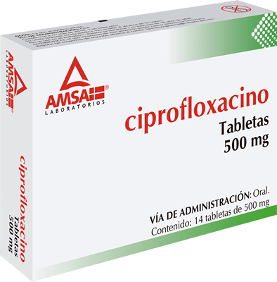 CIPROFLOXACINO TAB 250 MG CAJA C12