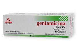 GENTAMICINA INY. 80 MG. CAJA C/1 AMP. C/2 ML.