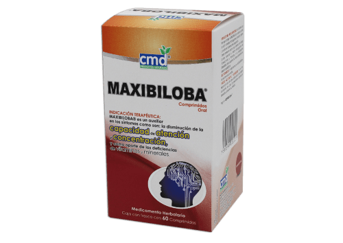 MAXIBILOBA COMPR. CAJA C/FCO. C/60