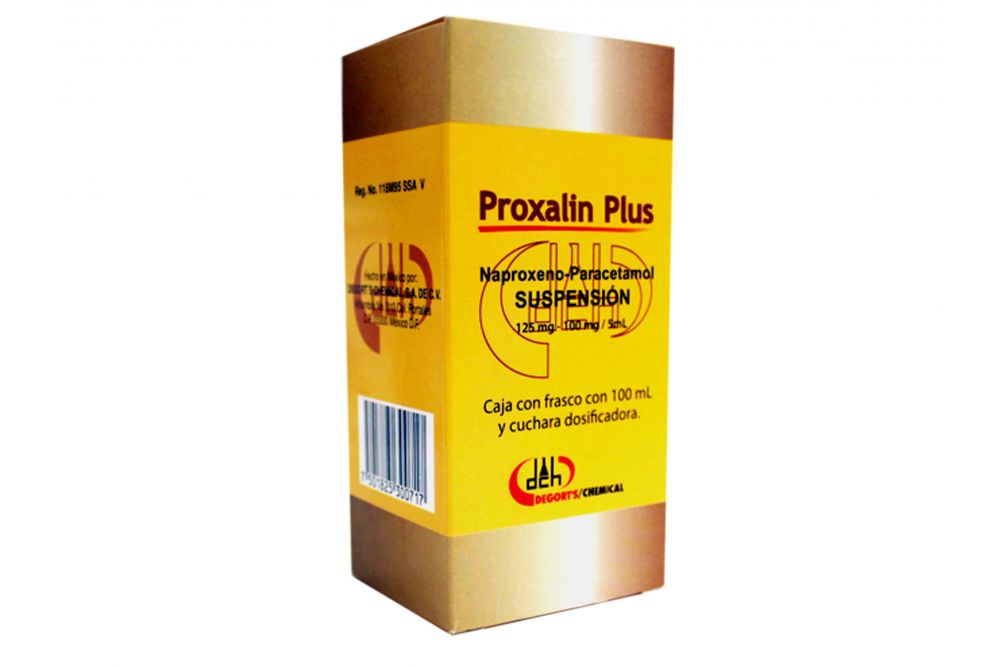 Proxalin Plus Susp. Caja C/fco. C/100 Ml. Paracetamol-Naproxeno