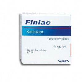 FINLAC INY. 30 MG. CAJA C/3 AMP. C/1 ML.