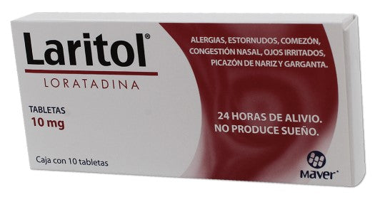 LARITOL TAB. 10 MG. CAJA C/10