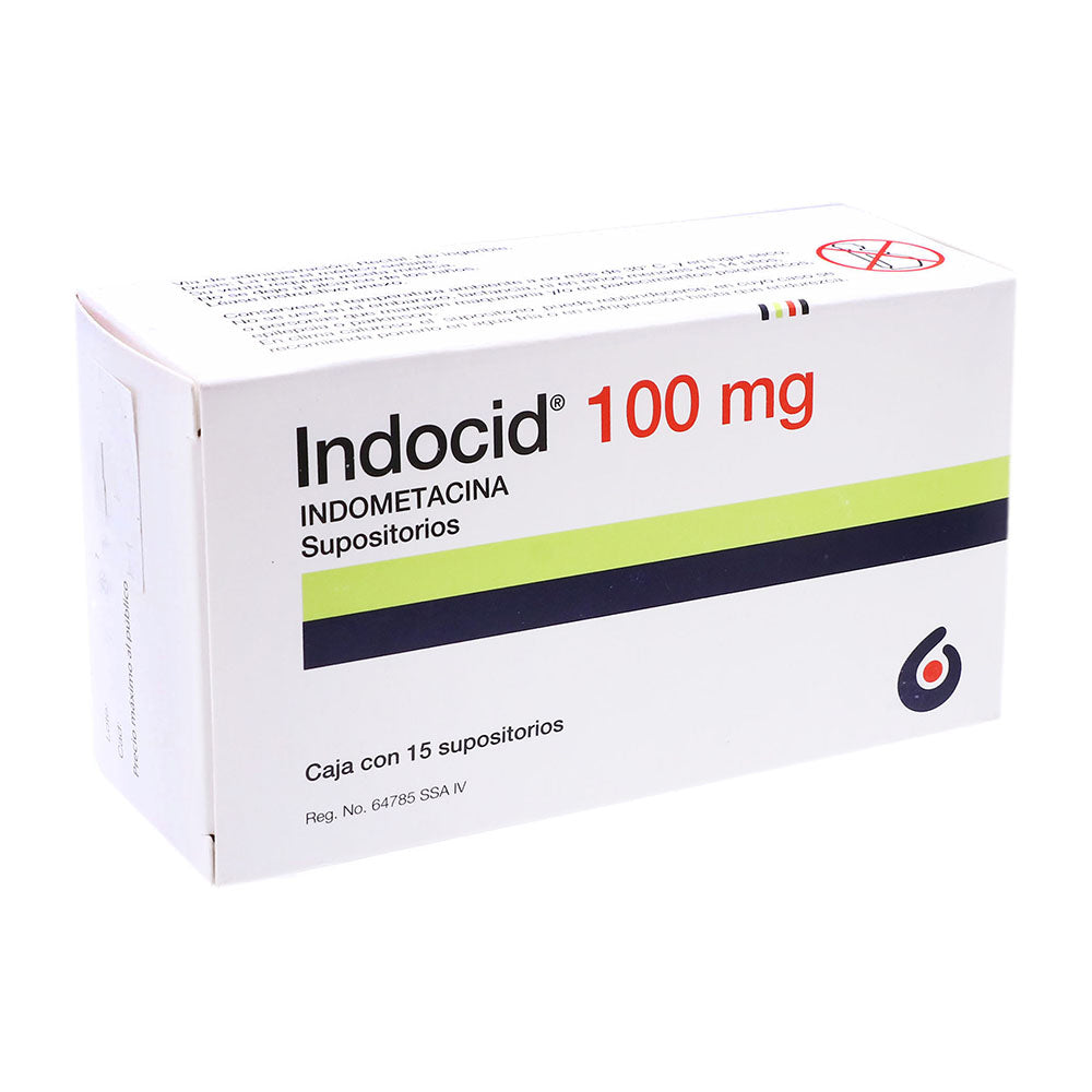 INDOCID 100MG SUP C15