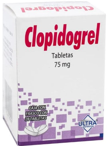 CLOPIDOGREL TAB. 75 MG. CAJA C/28