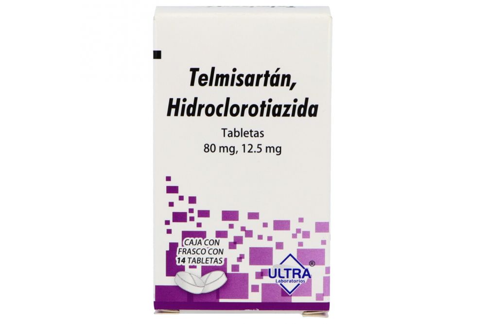 TELMISARTAN HIDROCLOROTIAZIDA TAB 80 MG/12.5 MG CAJA C14