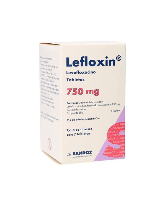 LEFLOXIN 750MG TAB FCO C7