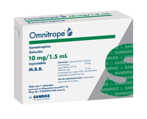 OMNITROPE 10MG/1.5ML SOL INY 1CART