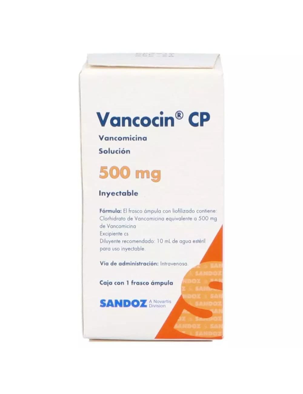 VANCOCIN-CP 500 MG SOL INY