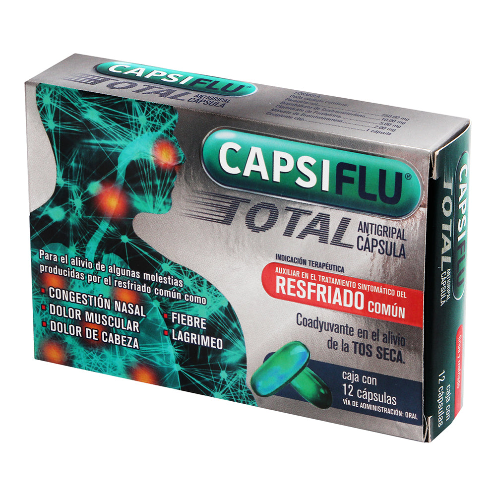 CAPSIFLU TOTAL 250/10/5/2MG - CAP 12