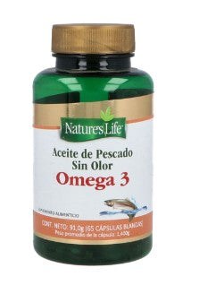 ACEITE DE PESCADO SIN OLOR OMEGA 3 1000 MG. CAP. FCO. C/65