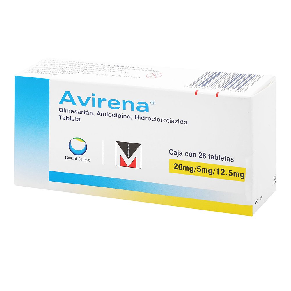 AVIRENA 20/5/12.5 MG 28 TAB