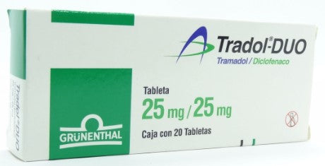 TRADOL-DUO 25/25MG 20 TAB