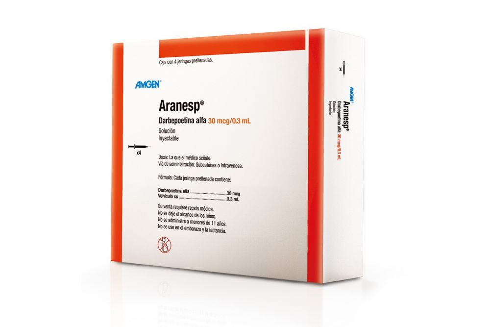 ARANESP 30 MCG/0.3ML 4X1 JGA PRELL