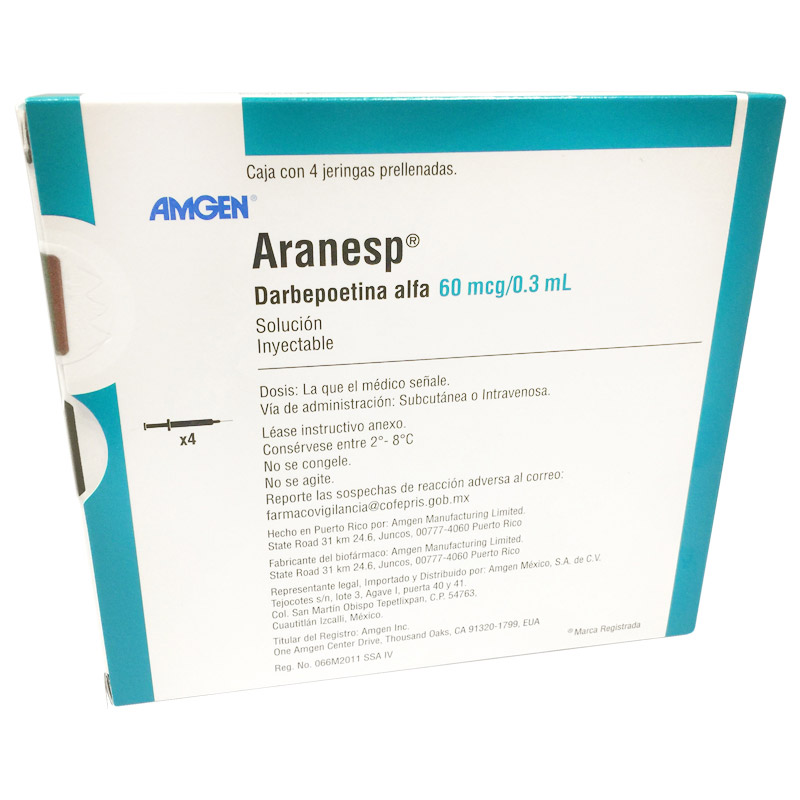 ARANESP 60 MCG/0.3ML 4X1 JGA PRELL