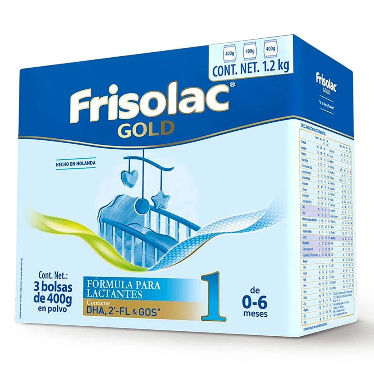 FRISOLAC GOLD 1 CJA C/3 BSA 400G