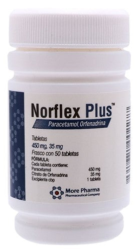 NORFLEX PLUS 35/450MG 50 TAB