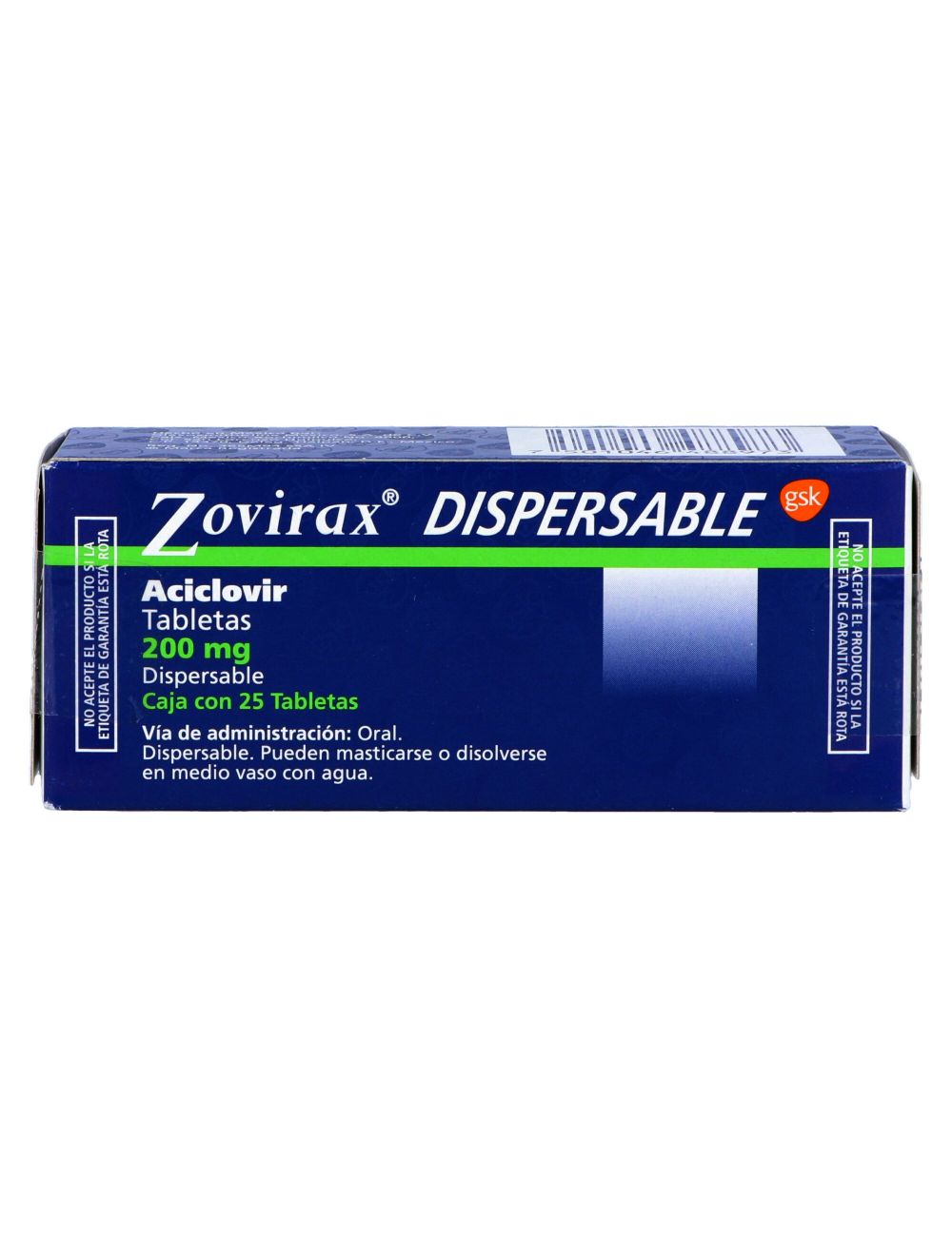 ZOVIRAX 200MG 25 TAB DISPER